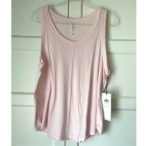 Alo Yoga New Moon Tank in Soft Pink - SOLD OUT